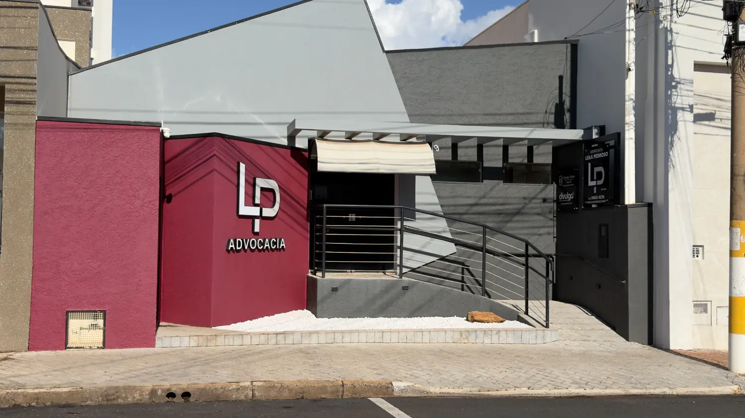 Fachada da LP Advocacia, na Avenida Amadeu Bizelli, em Fernandópolis